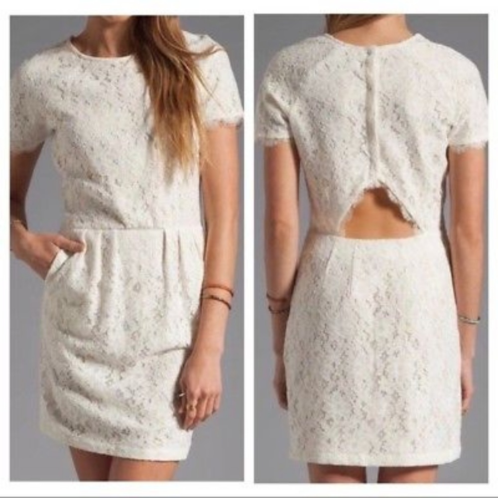NWT DV Dolce Vita Ivory Lace sheath dress Medium